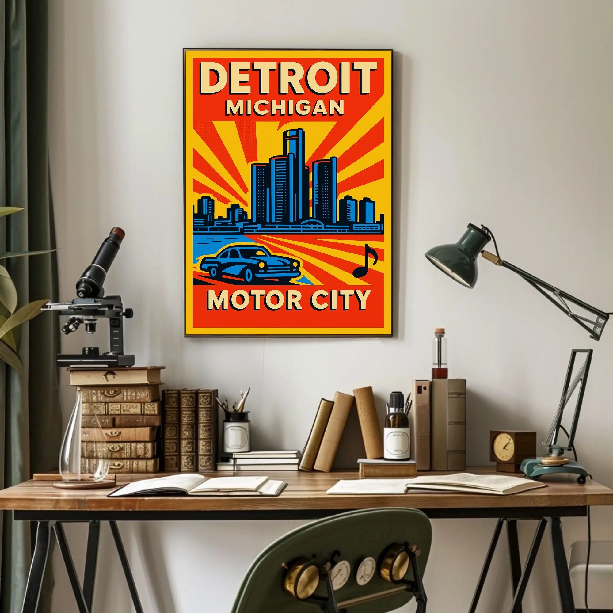 Detroit - Motor City Poster PosterGoat