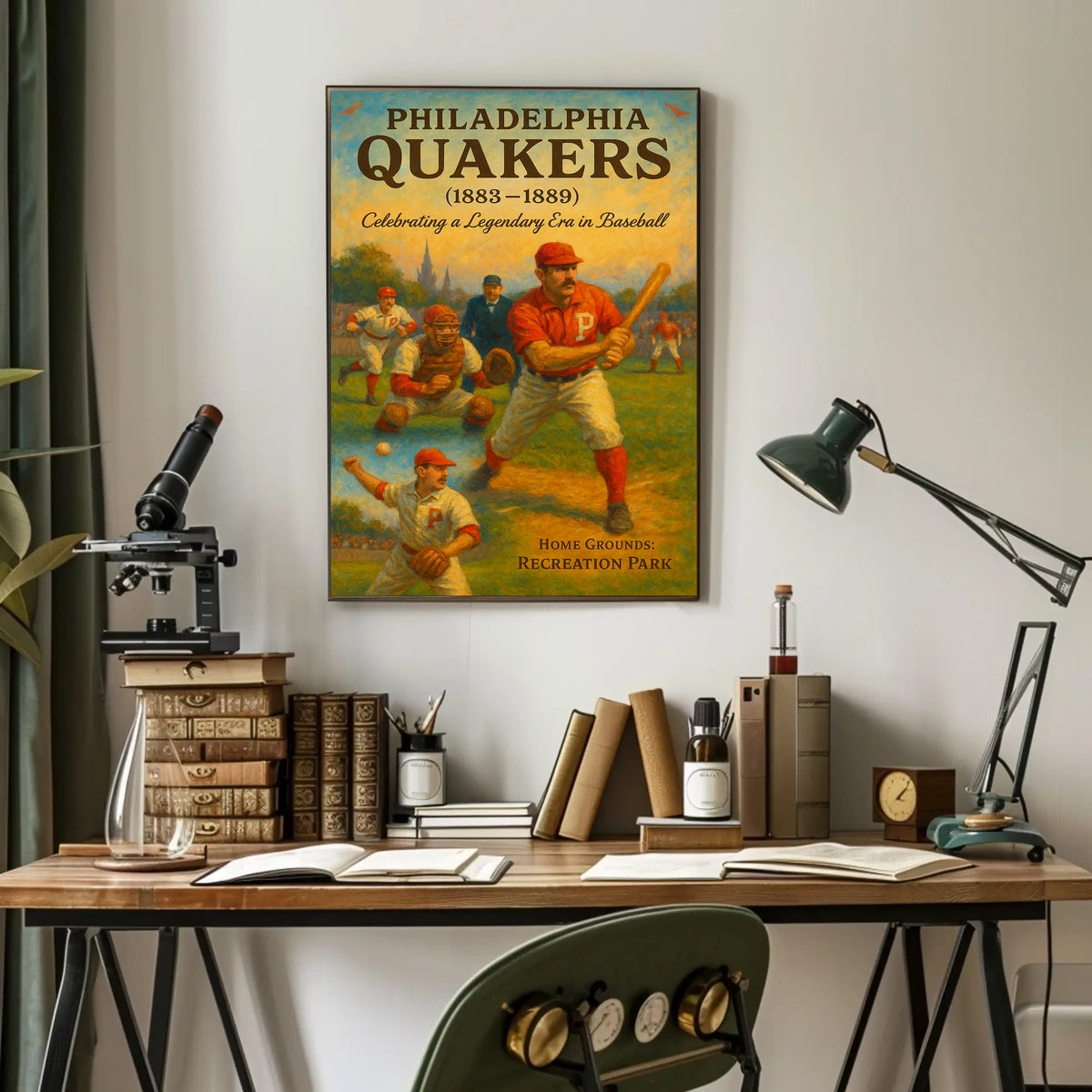 Philadelphia Quakers Baseball Era Poster