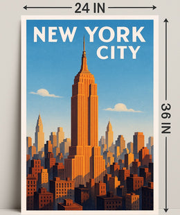 New York City Skyline Poster PosterGoat