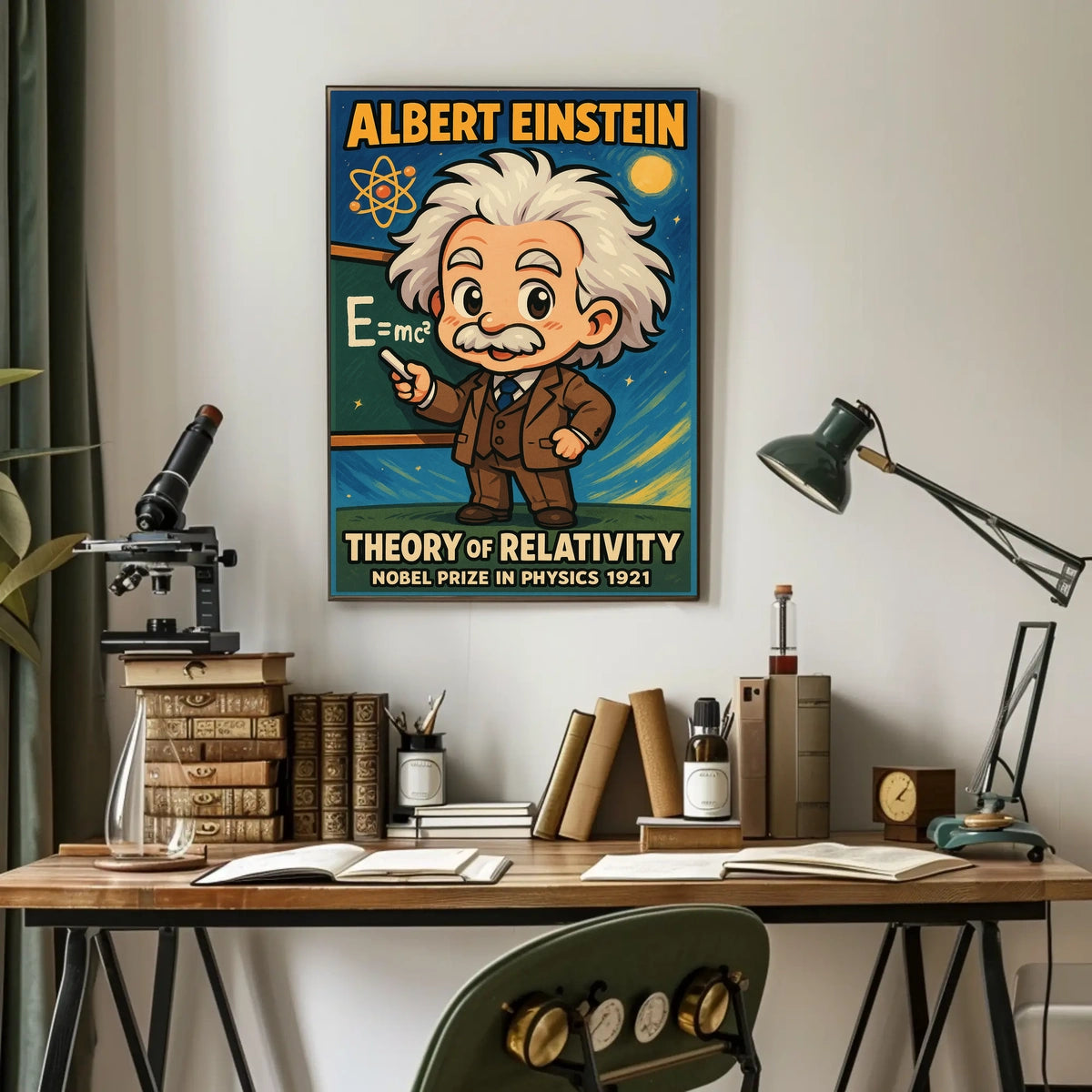 Albert Einstein Theory Of Relativity Poster