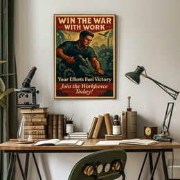 Win the War with Work Poster
