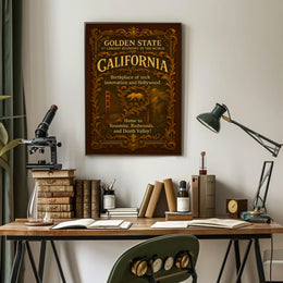 California The Golden State Poster