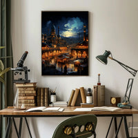 Enchanted Bazaar At Dusk Poster
