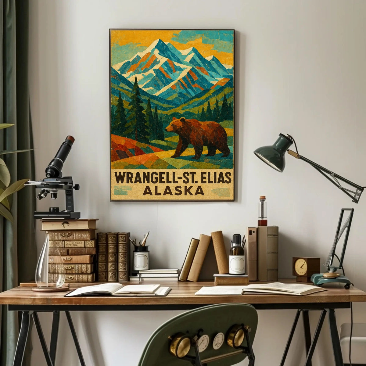 Wrangell-St. Elias Alaska Wilderness Poster