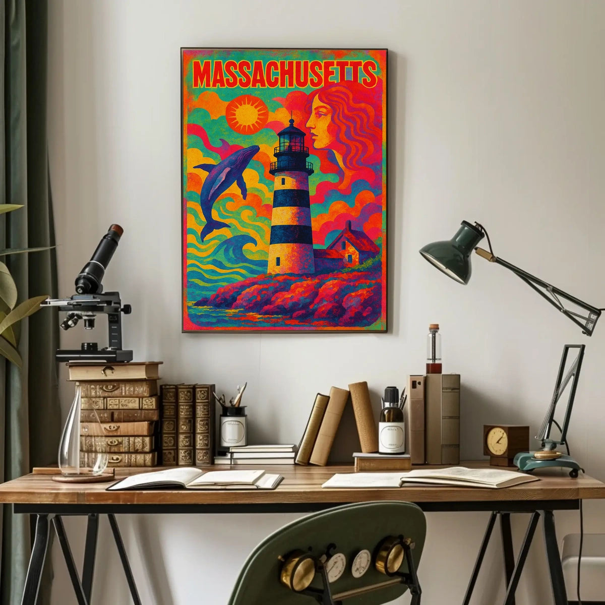 Massachusetts Dreamscape Poster