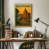 Vintage Allentown: Gateway to the Valley Urban Poster