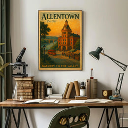 Vintage Allentown: Gateway to the Valley Urban Poster