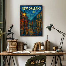 New Orleans Nightscape Poster