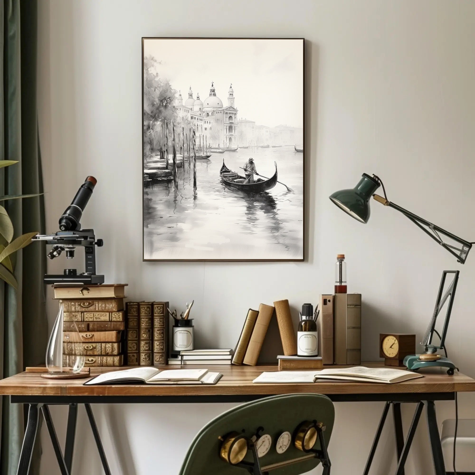 Gondola On A Venetian Canal Poster