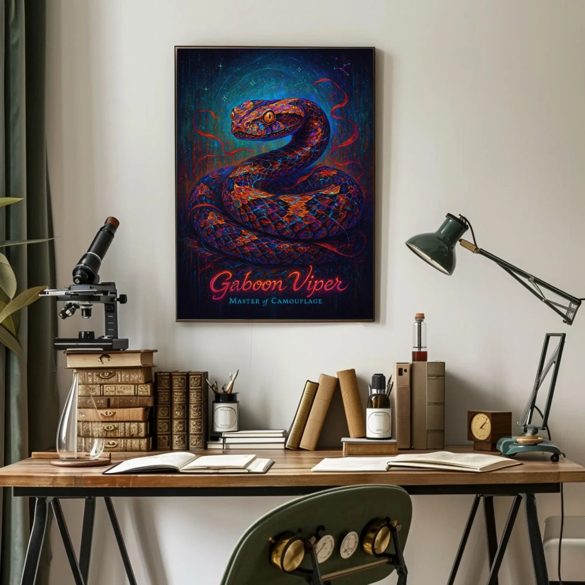 Gaboon Viper Master of Camouflage Poster