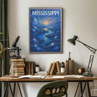 Mississippi River Dreamscape Poster