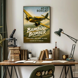 Cessna AT-17 Bobcat Bamboo Bomber Poster