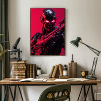 Cybernetic Warrior Poster PosterGoat