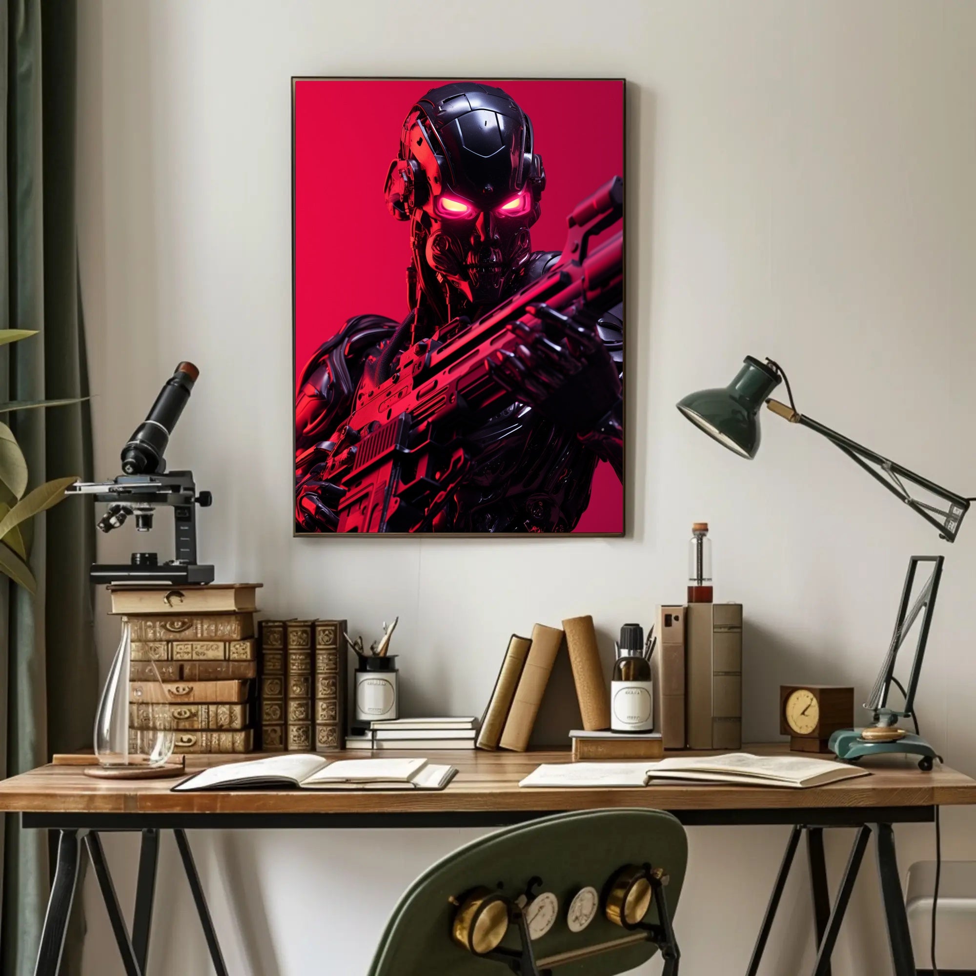 Cybernetic Warrior Poster PosterGoat