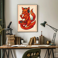 Geometric Dj Fox Poster