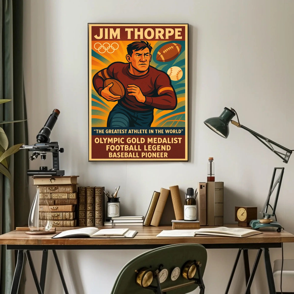 Celebrating Jim Thorpe A Legendary Athlete Jim Thorpe Poster