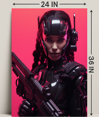 Cybernetic Warrior Poster PosterGoat