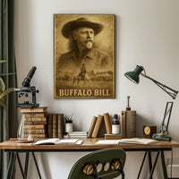 Buffalo Bill Wild West Heritage Historical Poster