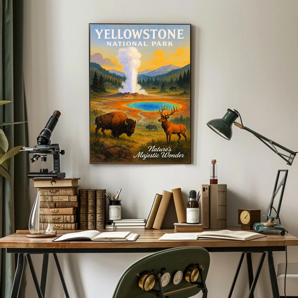 Yellowstone National Park Nature's Majestic Wonder Poster