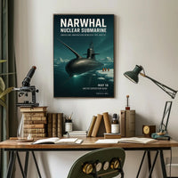 Narwhal Nuclear Submarine Unveiling Poster PosterGoat