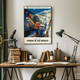 Sunny Winter Holidays With French Poster