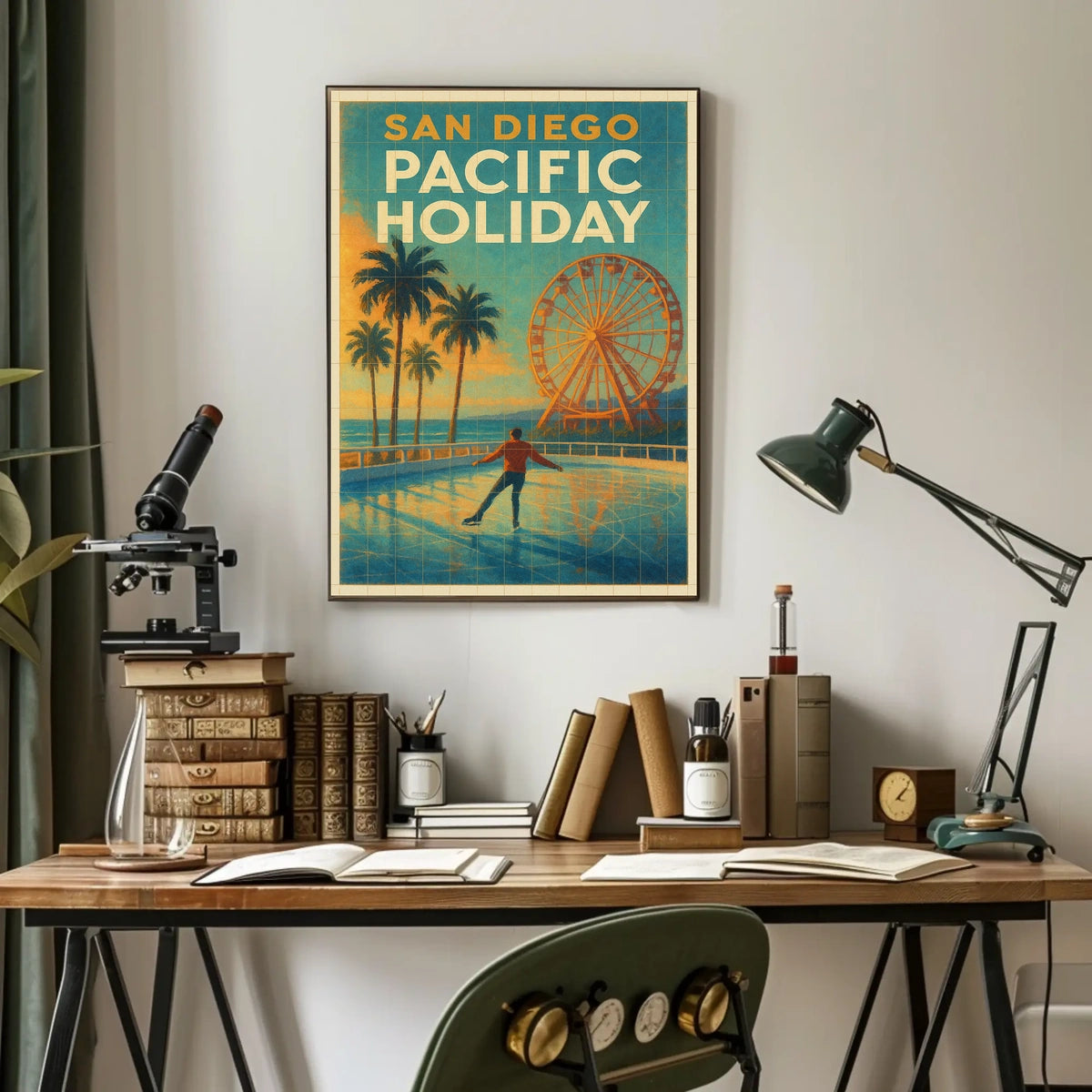 San Diego Pacific Holiday Poster