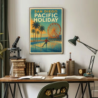 San Diego Pacific Holiday Poster