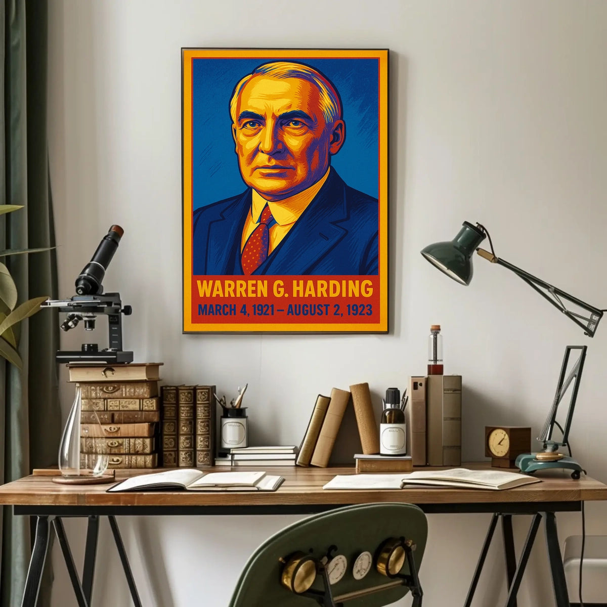 Warren G. Harding Presidential Term Poster