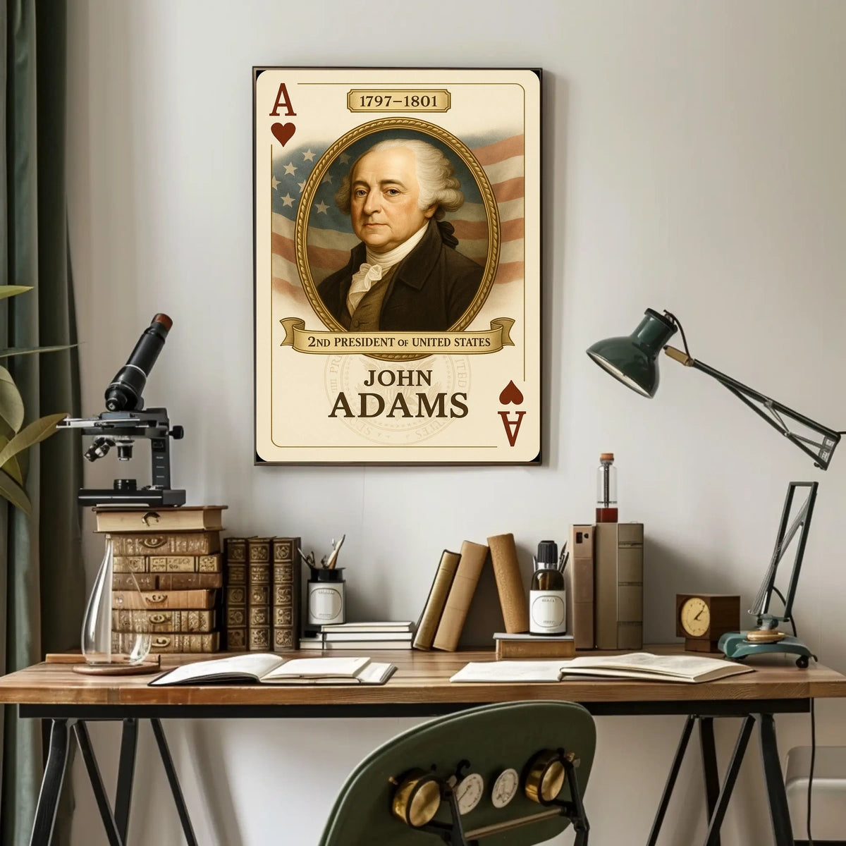 John Adams Second President History Print Legacy Poster