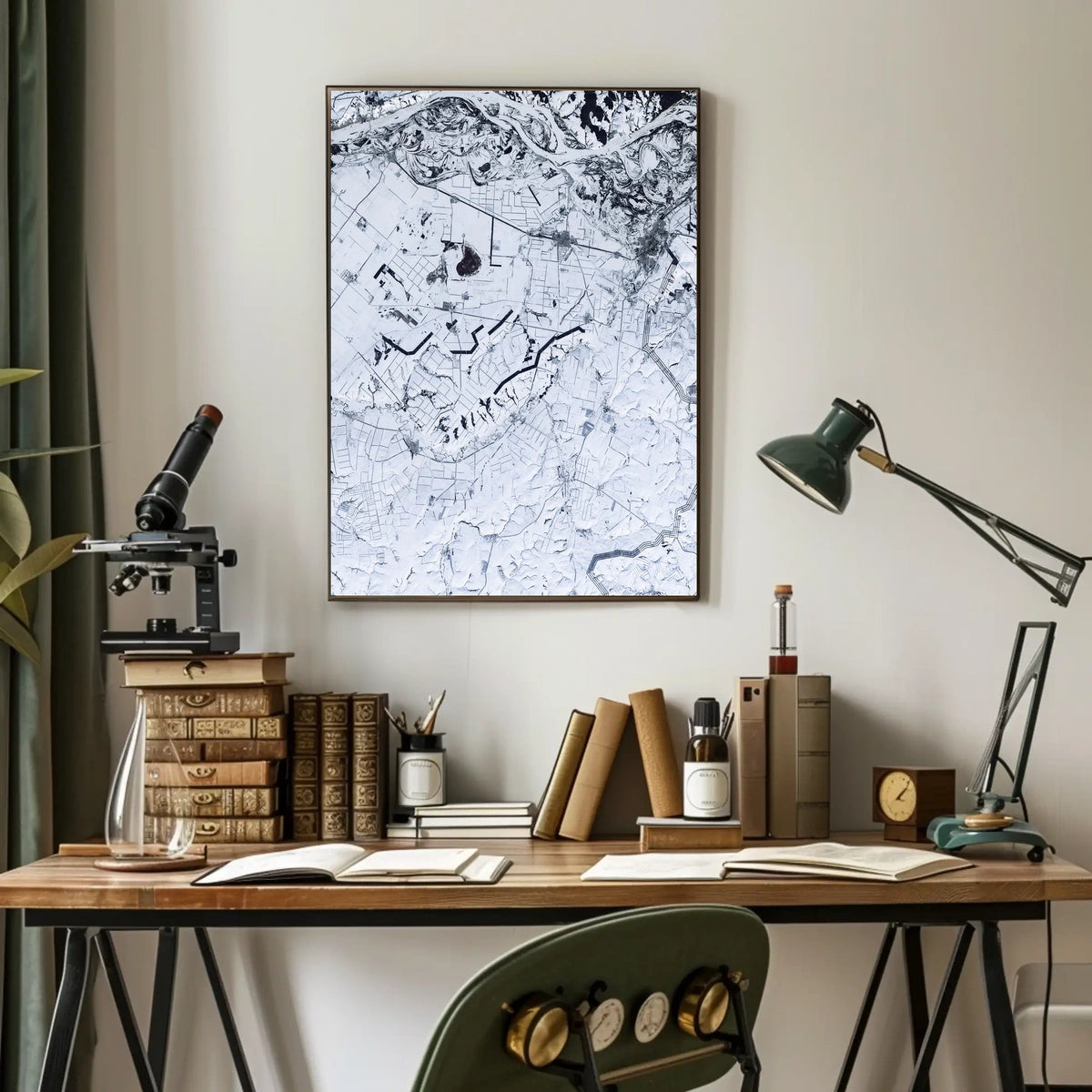 Winter Landscape From Above Poster