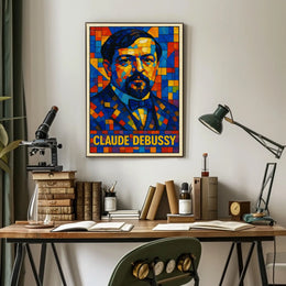 Claude Debussy A Mosaic Tribute Poster