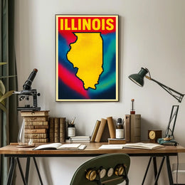 Vibrant Illinois Poster