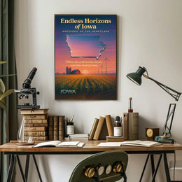 Endless Horizons of Iowa Poster