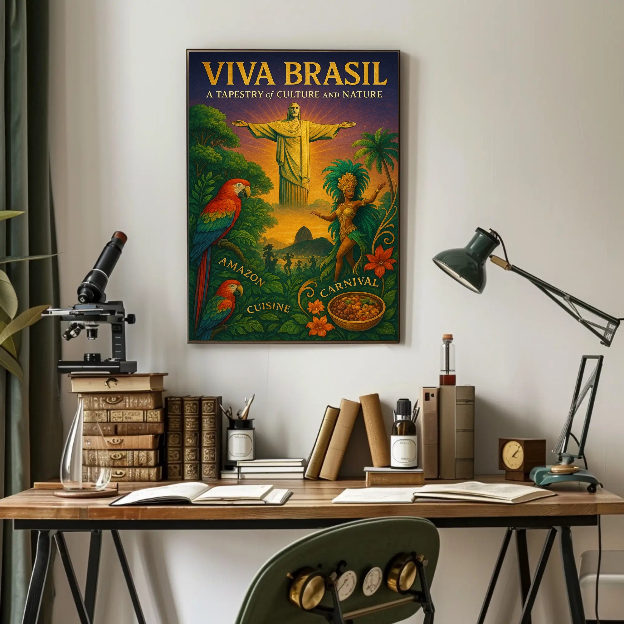 Viva Brasil A Tapestry Of Culture And Poster
