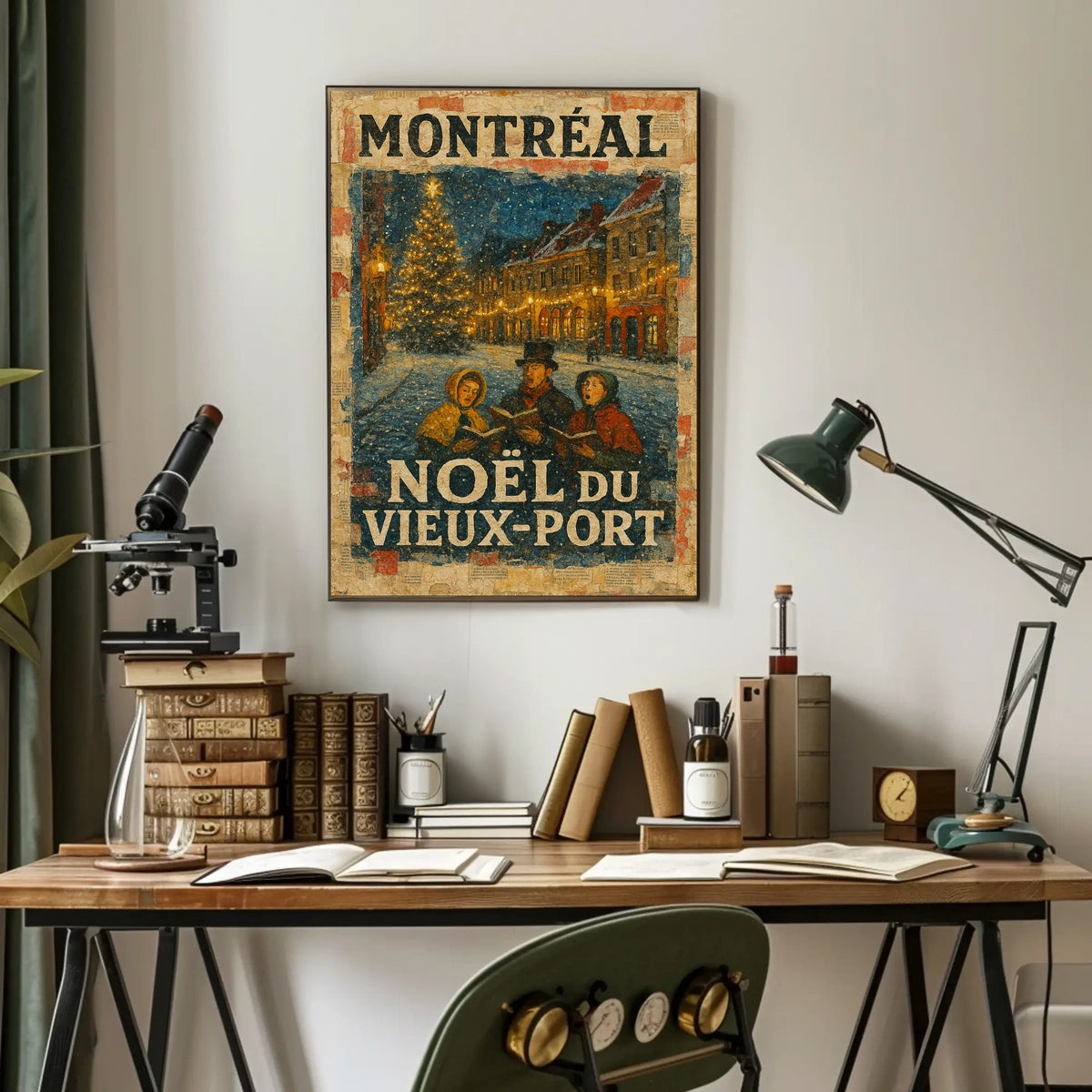 Noël Du Vieux-Port Montréal Poster