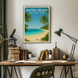 Matira Beach Bora Boras Jewel Poster