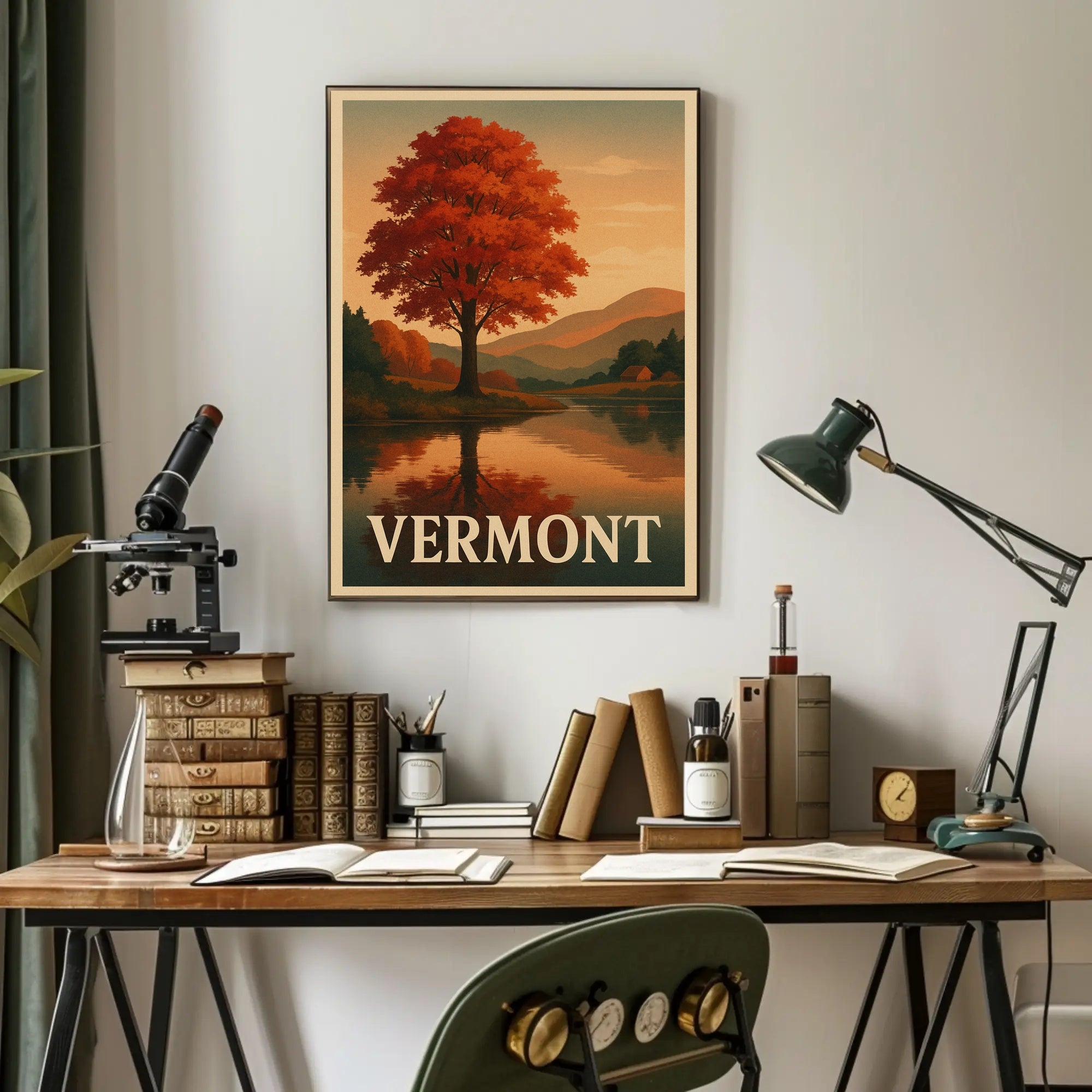 Vermont Autumn Splendor Wall Art Print