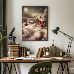 Winter Wonderland With Santa Poster