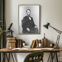 Abraham Lincoln Youthful Bowtie Portrait Poster PosterGoat
