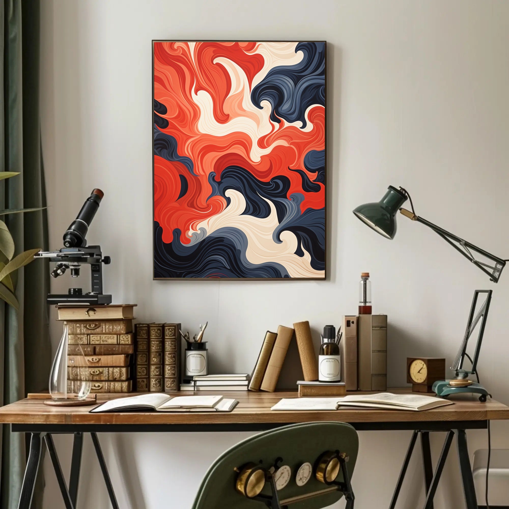 Swirling Colors Of Expression Poster