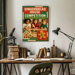 Gingerbread House Competition Poster