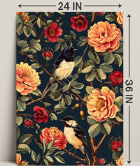 Birds And Blossoms William Morris Art Poster