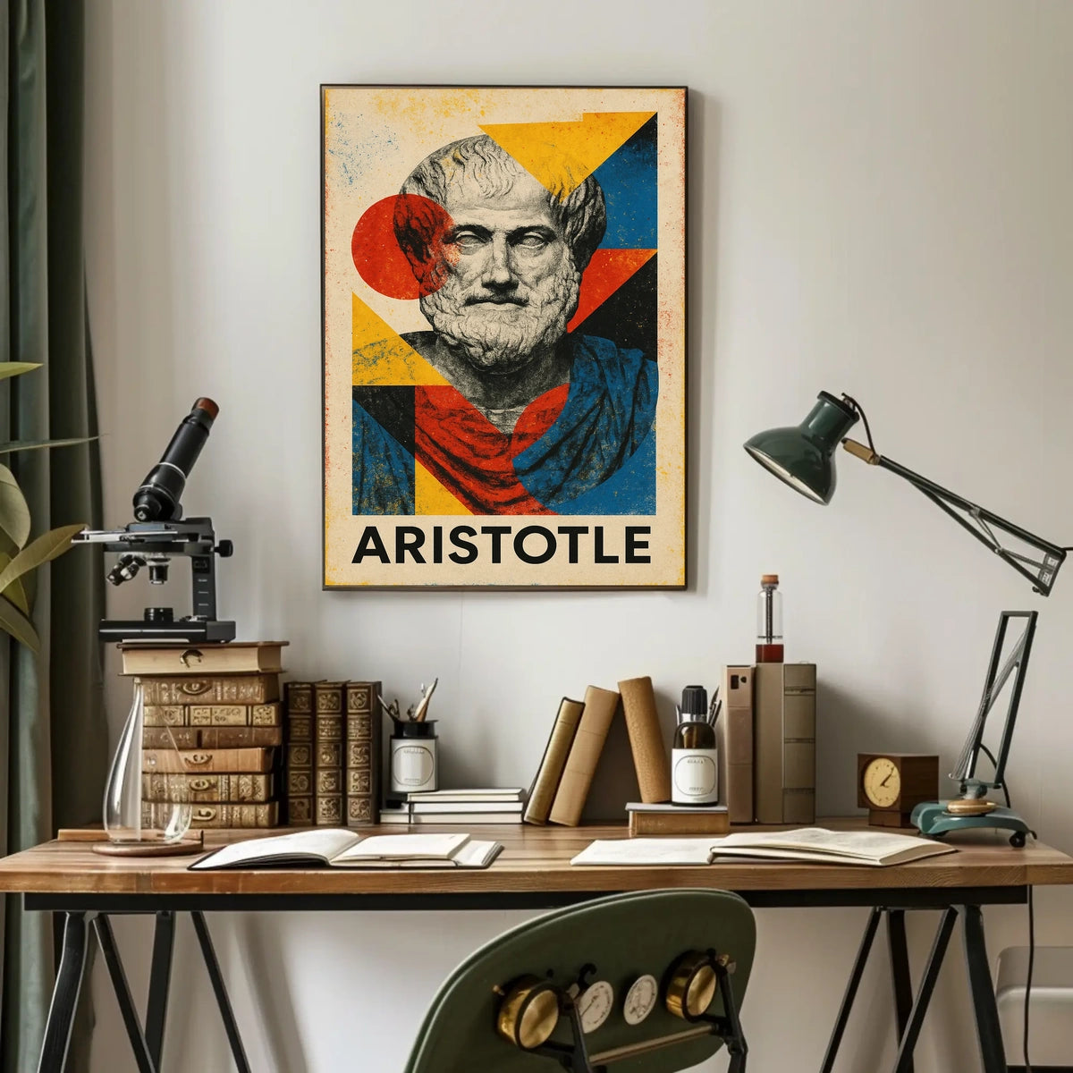 Aristotle Abstract Tribute Abstract Poster