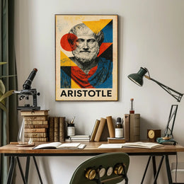 Aristotle Abstract Tribute Abstract Poster