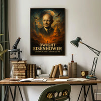 Dwight Eisenhower Vintage Art Deco Collector Poster