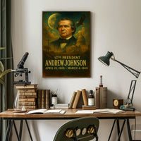 Andrew Johnson 17th President Neoclassical Realism Poster