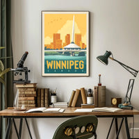 Winnipeg Skyline Poster
