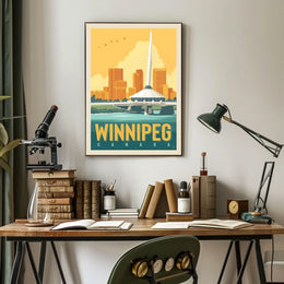 Winnipeg Skyline Poster