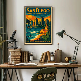 San Diego A Historical Coastal Gem Poster