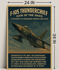 F-105 Thunderchief Icon of the Skies Poster PosterGoat